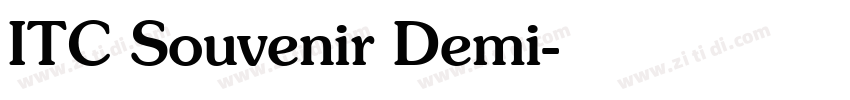 ITC Souvenir Demi字体转换 ITC Souvenir Demi字体转换
